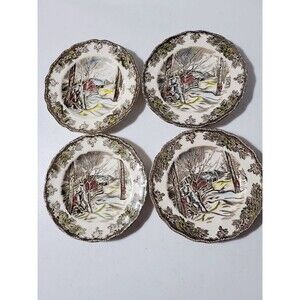 Johnson Brothers Bread Plates 6" The Friendly Village Sugar Maples England